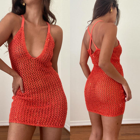 Sparkle knit dress