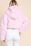 Bossy faux fur crop jacket