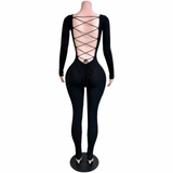 After Hours Lace Up Jumpsuit