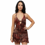 Untamed Allure Beaded Mini Dress