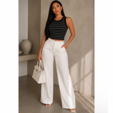 Preety Stripe & Slay Crop Top