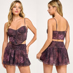 Studded Wild rush skirt set