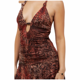 Untamed Allure Beaded Mini Dress