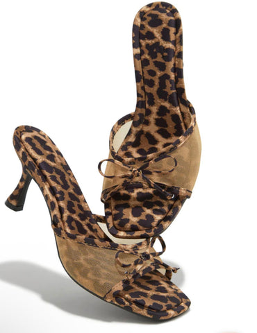 Girly leopard heels