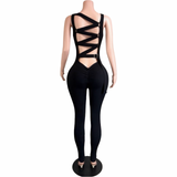 Preety After Dark Lace Up Jumpsuit