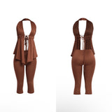 Halter capri set