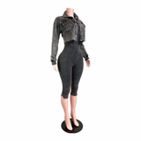 City Girl Layered Capri Set