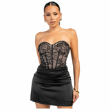 Laced Temptation Corset Mini Dress