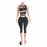 Hour Glass Capri Jumpsuit