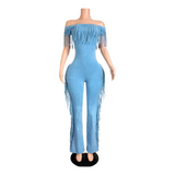 Fringe Shoulder Jumpsuit