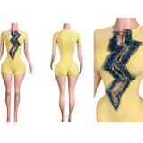 W/Denim And Pins Romper