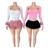 Flirty Ruffle Shorts