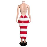 Paradise Striped Maxi Dress
