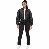 Los Angels Studded Bomber Jacket