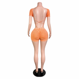 Mineral Glow Cutout Shorts Set