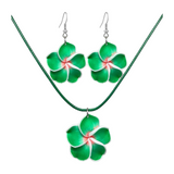 Hawaiian Plumeria Jewelry Set