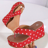 Polka Doll Platz Sandals