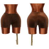 Glitz velvet bling shorts