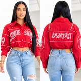 Fast Lane 98 Bling Cropped Jacket