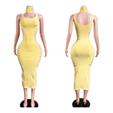 Slits maxi dress w/headband