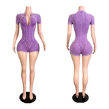 It Girl Zipper Romper