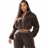 Preety Plush Luxe Cropped Jacket
