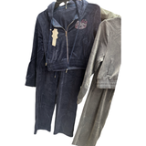 HK Crystal velour set