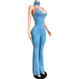 Diamond dust jumpsuit w/headband
