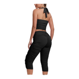 Preety Halter Capri Set