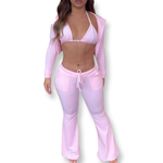 Sweetheart velour 3pc tracksuit