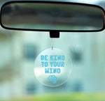 Rear view mirror daily reminder charm