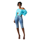 Baby Phat Butterfly Denim Capris