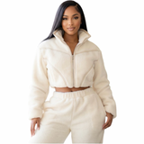Preety Plush Luxe Cropped Jacket