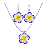 Hawaiian Plumeria Jewelry Set
