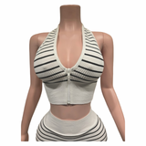 Stripe Mode Zip Front Set