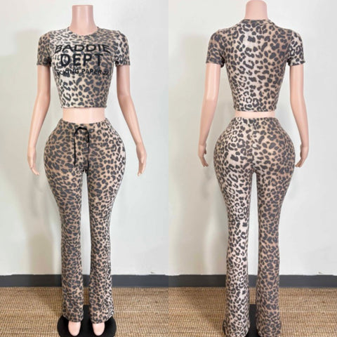 Baddie dept cheetah set