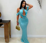 Shimmer Starfish maxi skirt set