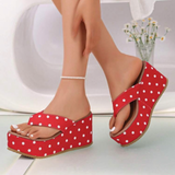 Polka Doll Platz Sandals