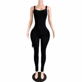 Preety After Dark Lace Up Jumpsuit