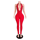 Diamond Doll Halter Jumpsuit