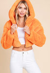 Bossy faux fur crop jacket