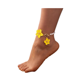 Bloom Charm Pearl Anklet
