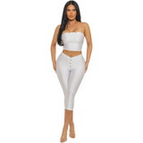 Preety sculpt capri set