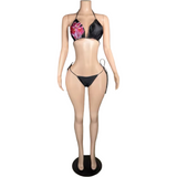Midnight Blossom Bikini Set