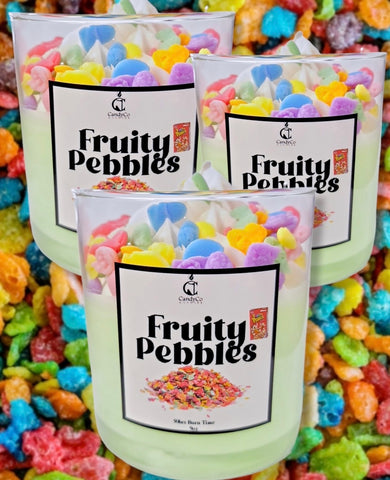 Fruity pebbles scented cereal candle