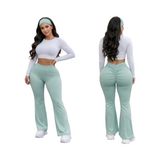 Scrunch flare pants