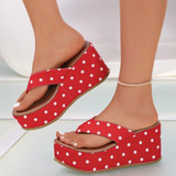 Polka Doll Platz Sandals