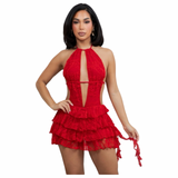 l Eyes on Me Lace Mini Dress
