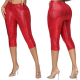 Eyes on me snake capri pants
