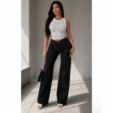 Preety Stripe & Slay Crop Top